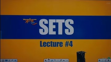 Class 11th SETS Lecture 4