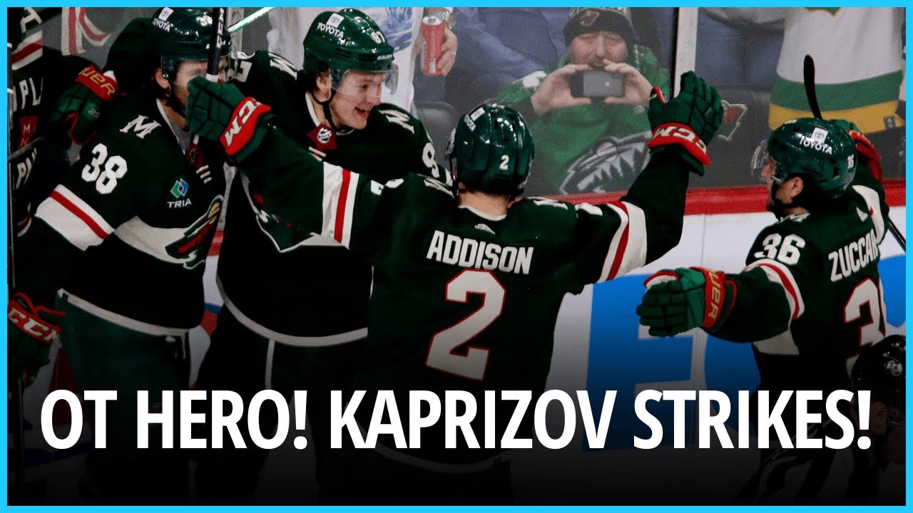 Kirill Kaprizov’s OT Goal Lifts Wild Over Red Wings!। USA NEWS TODAY