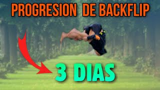 BACKFLIP PROGRESSION - progresion de backflip  (3 Days)  2020