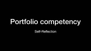 Portfolio Competency