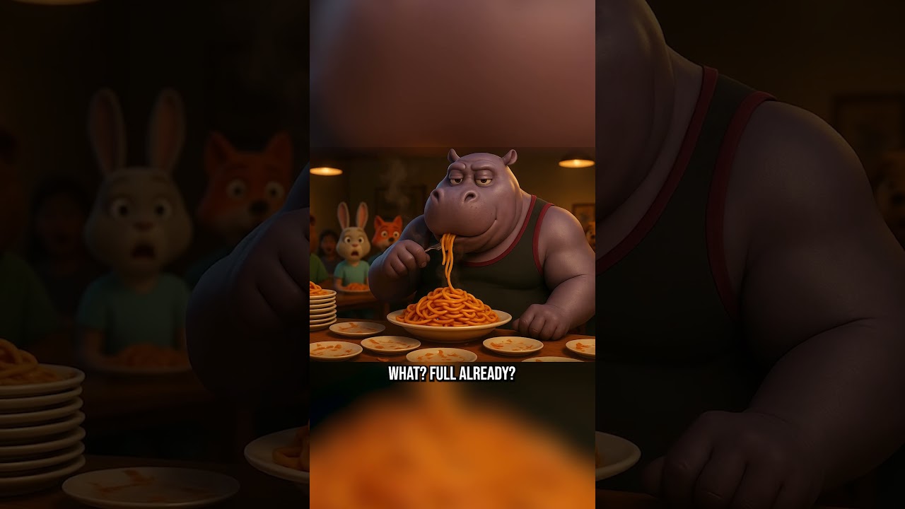 Жадный мальчик побеждает чемпиона по поеданию... но все равно не может перестать есть!