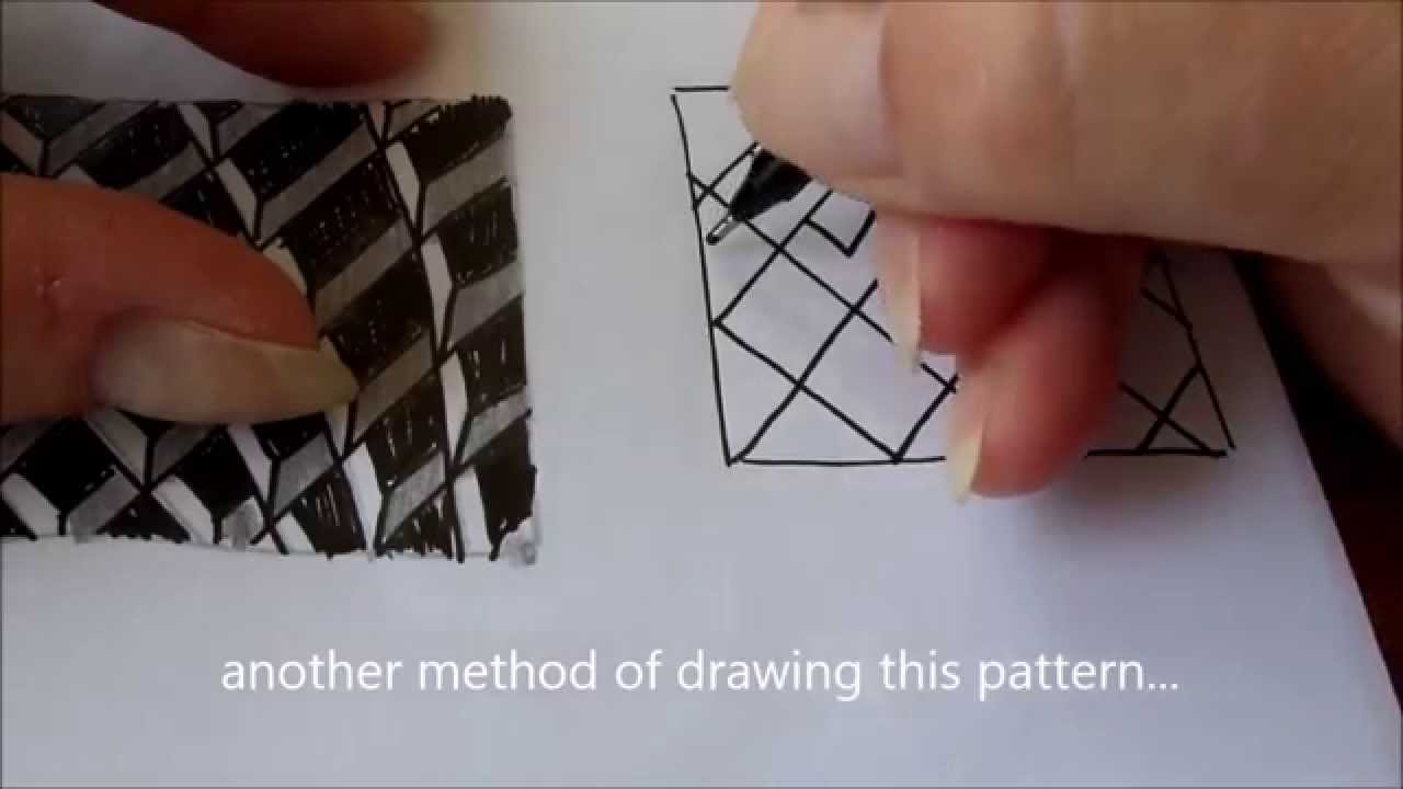 How to draw tanglepattern Cubine