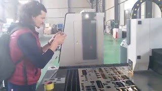 Test video for cutting stainless steel coated with plastic layer