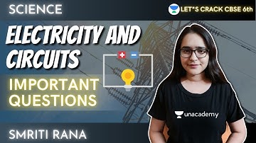 Important Questions of Electricity and Circuits | Physics | Science | 6th CBSE | Smriti Rana