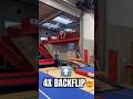 DOUBLE LAYOUT Into QUAD BACKFLIP Trampoline Tumbling Flips Backflip By Oskar Post 
