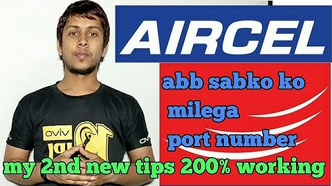 How to get Aircel sim port number , 200%