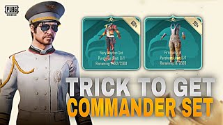 Get White Commander Set | Free Firearm Set Pubg | Trick to get | PUBGM