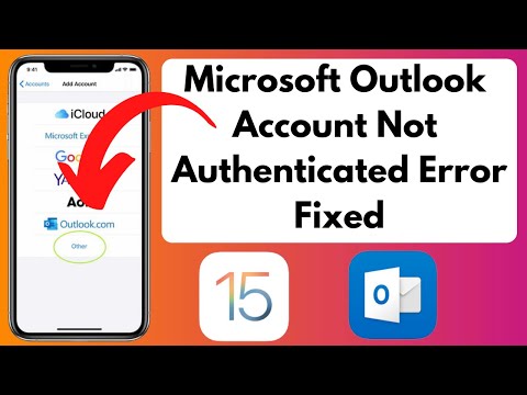 How To Fix Microsoft Outlook Account Not Authenticated Error on iOS Device | Microsoft Sign in Error