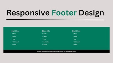 Responsive Footer Design Using HTML CSS and Bootstrap 5 | Footer Design
