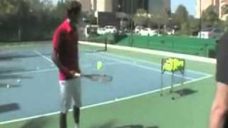 Funny Roger  federer Pranks His Coach with balls to car.avi