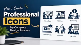 How to Create Professional Icons from Scratch | Complete Icon Design Tutorial
