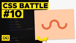 ⚔️CSS BATTLE⚔️ - 10 Wiggly Moustache