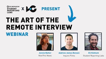 WEBINAR: The Art of the Remote Interview