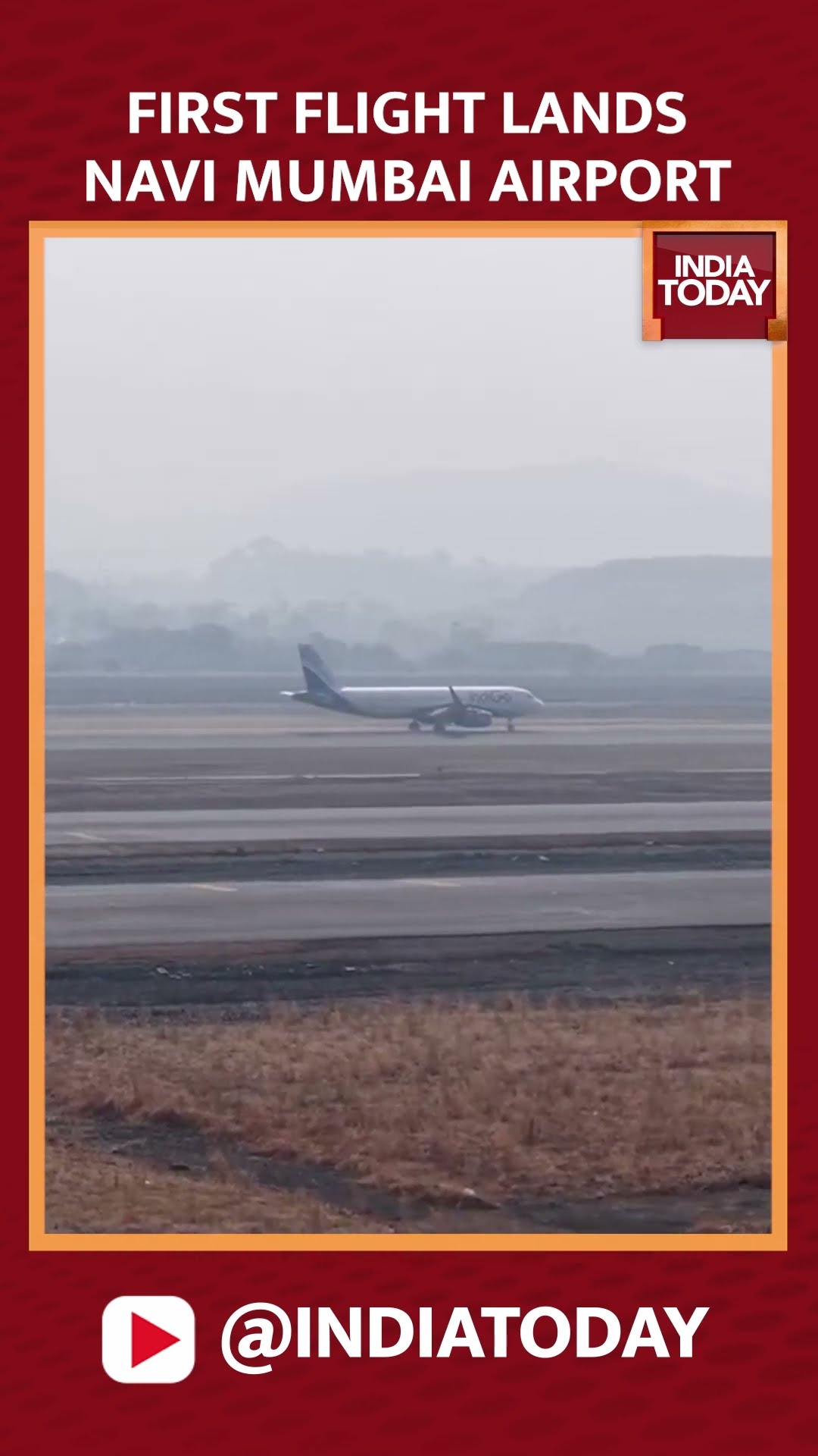 First Commercial Flight Lands At Navi Mumbai Airport