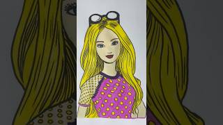 ASMR Color with me #art #asmr #barbie #coloring #drawing #relaxing #satisfying #colorwithme