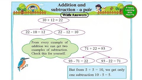 Addition and Subtraction-A Pair (With Answers), Mathematics, Std 2, Maharashtra Board