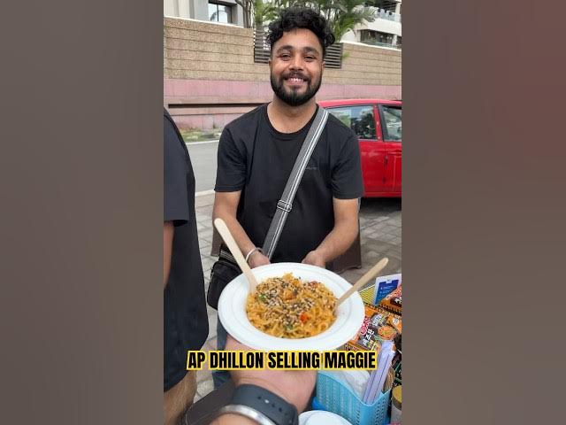 AP😱DHILLON selling hot maggie to comedy girls viral Indian street food hardworking small boy suport