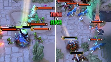 Interfere with the Whole Game in Troll VS Elves 3 (2023) - Dota 2 Custom 7.34b
