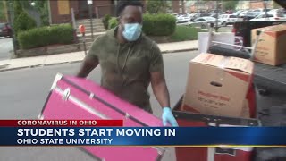 OSU student start moving into dorms
