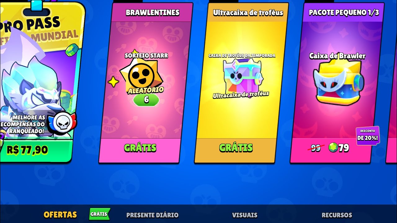 Muitas recompensas de graça vieram no Brawl Stars #brawlstars 