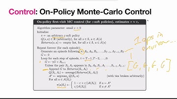 On policy Monte Carlo Control | Epsilon greedy or soft policy