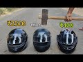 हथौड़ा चलाकर परखा हेलमेट का दम - Hamer Test Of Branded And Local Helmet