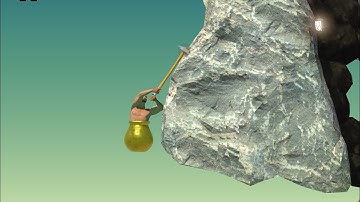 me doing chimney skip in getting over it