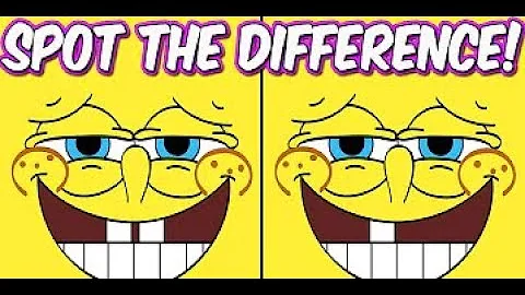 Photo Puzzles #2 Spongebob Squarepants   Spot the difference Brain Games for Kids   Child Friendly T