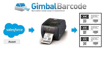Print Barcode Labels using Gimbal Barcode for Salesforce