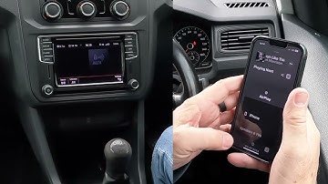 How to play music from a mobile through the bluetooth audio system in a 2018 VW Caddy