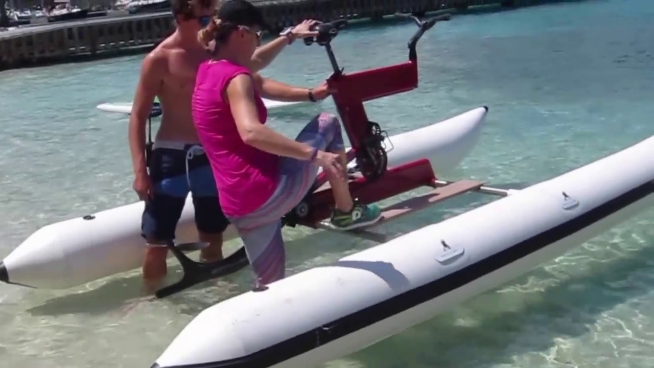 Coach Clare Schiller Water Bike Ride - British Virgin Gorda