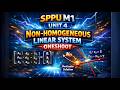 SPPU M1 Unit 4 Matrix Oneshot | Non-Homogeneous Linear System | Exam Special