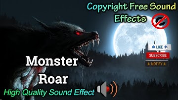 Monster Roaring Sound Effect | High Quality | NCS Effects | Royalty Free #soundeffect