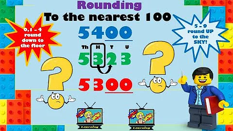 Rounding to the nearest 100 - Maths - Grade 3 - Cambridge - KaPoW wOw Maths