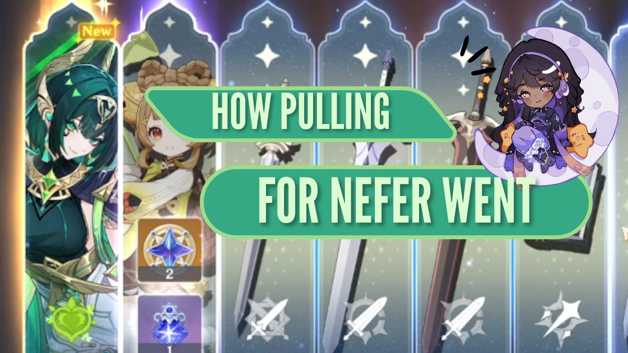 2 5* Stars In Under 50 pulls?!? How Pulling For Nefer Went // Genshin Impact 6.2 Nod Krai