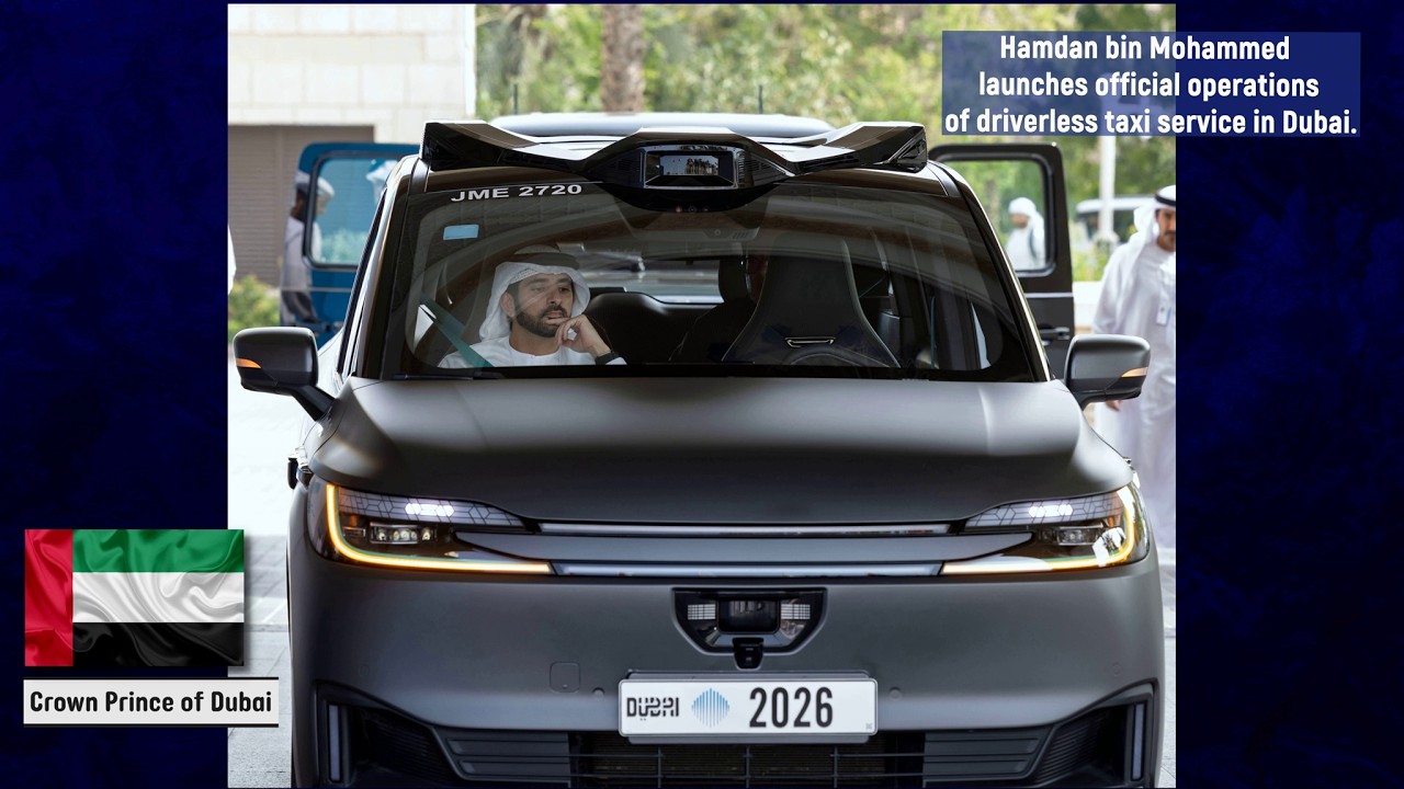 Sheikh Hamdan / فزاع FAZZA /  launches official operations of driverless taxi service in Dubai 🚖