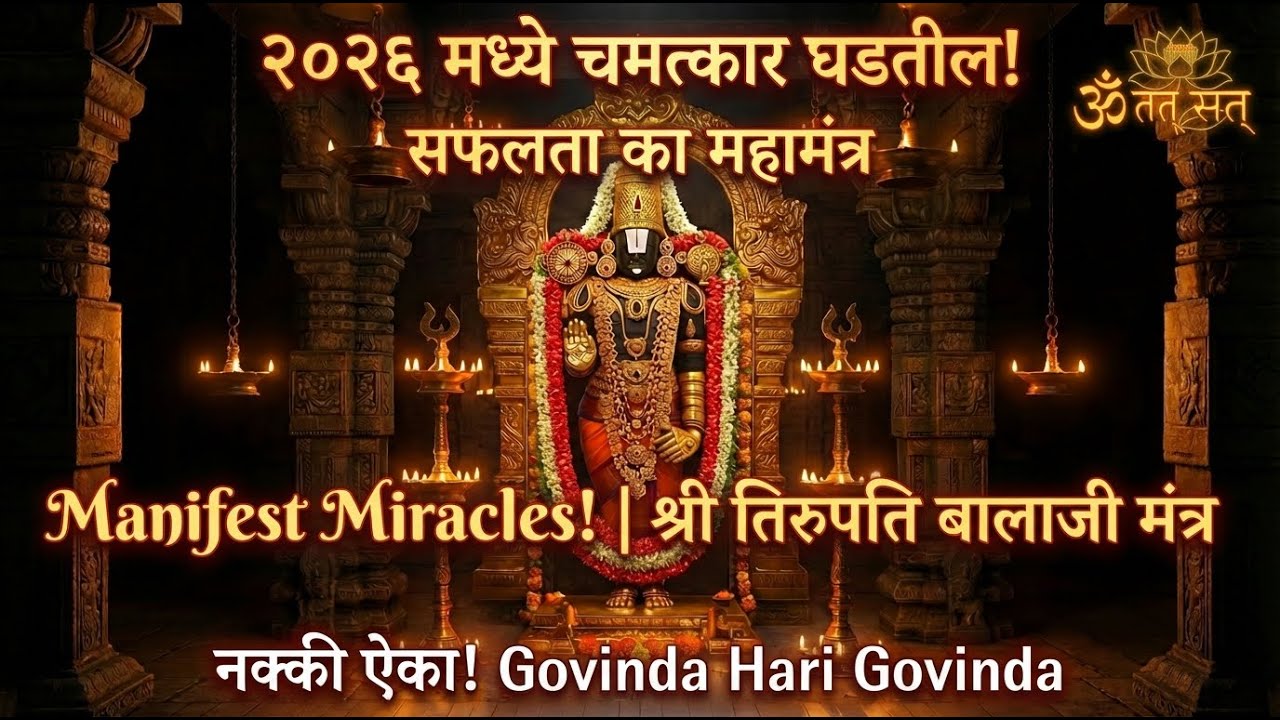 Manifest Miracles in 2026 Govinda Namavali | श्री तिरुपति बालाजी मंत्र | Govinda Hari Govinda