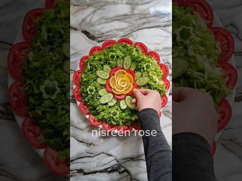 تزيين صحن خضار تزيين خضروات سلطة Shorts