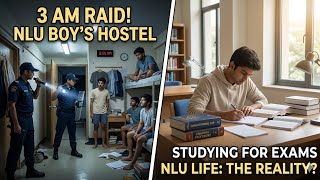 NLU Aurangabad Students life | Boy's Hostel raid 3 AM #trending #nlu #law 