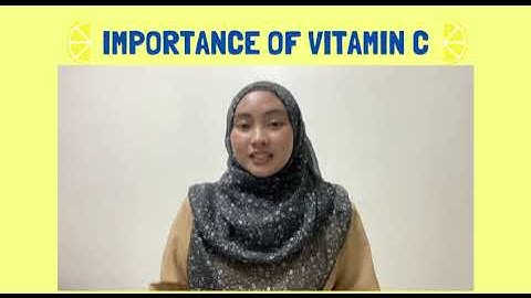 FULL INFORMATIVE SPEECH | IMPORTANCE OF VITAMIN C | ELC590