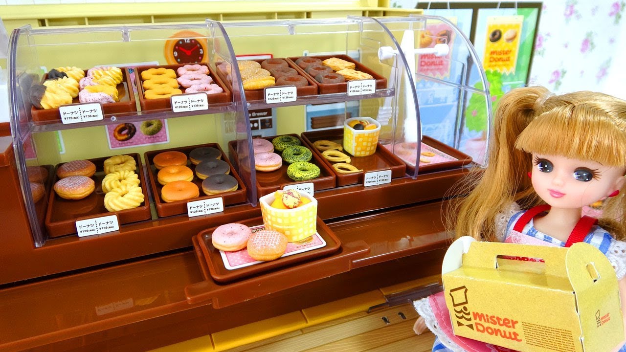 Licca (Japanese doll) ☆ I opened Mister Donut shop