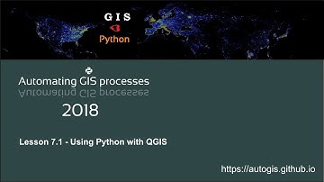 AutoGIS Lesson 7.1 (2018) - Using Python in QGIS; Processing API