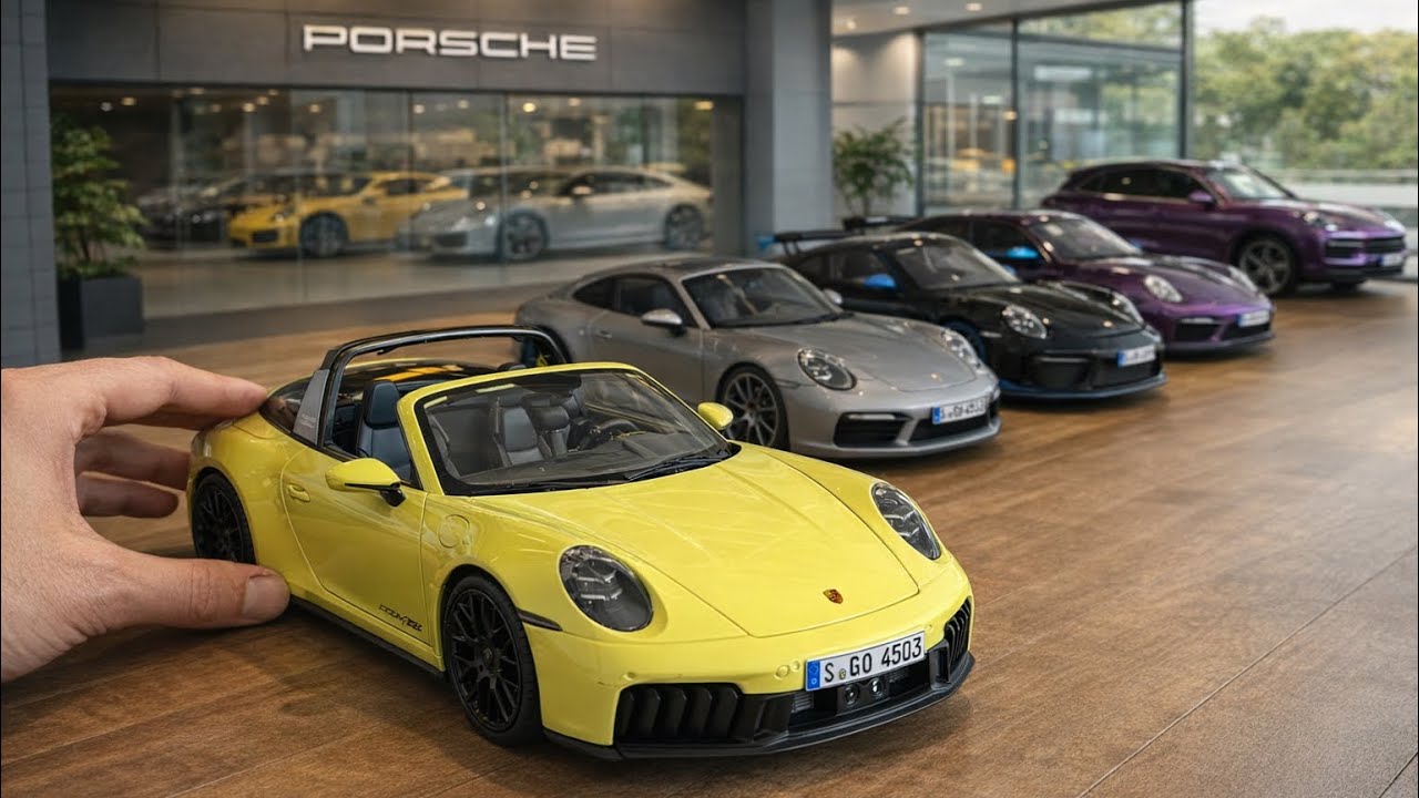 Unboxing the MOST REALISTIC CONVERTIBLE  PORCHE TARGA 4 GTS (992.2) 1:18 Maisto scale diecast model