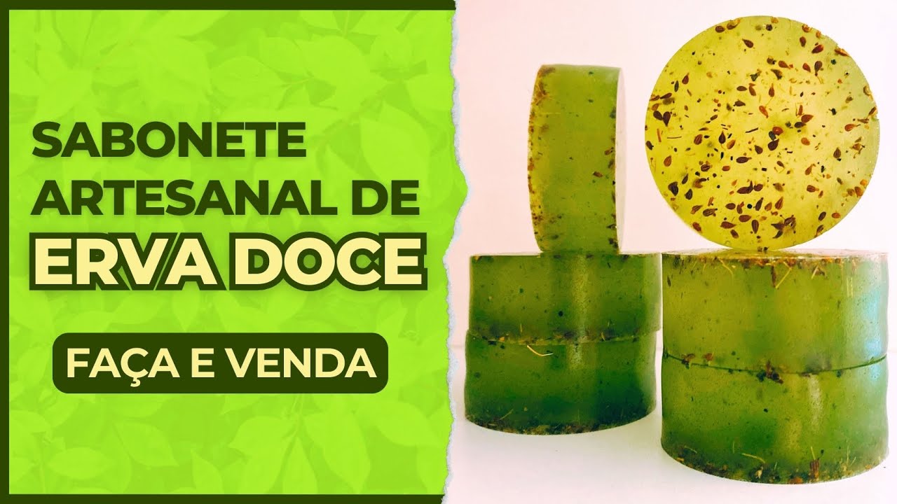 SABONETE ARTESANAL de ERVA DOCE