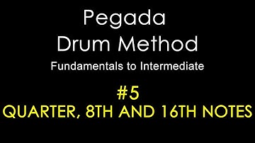 How to teach Quarter, 8th and 16th Notes - Pegada Drum Method (Fundamentals to Intermediate)