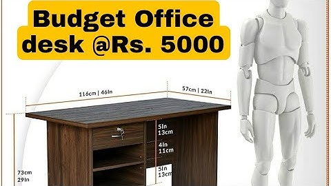 Deckup Giona Engineered wood Study table or office desk Assembling or installation budget