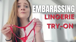 Try On Haul | Tiny See Through Lingerie G string Transparent Thong Panty Haul 015