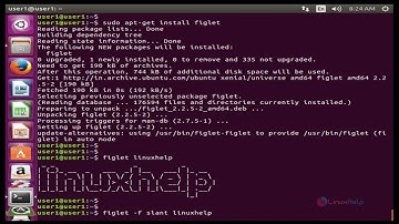 How to use Figlet tool to create ASCII Text