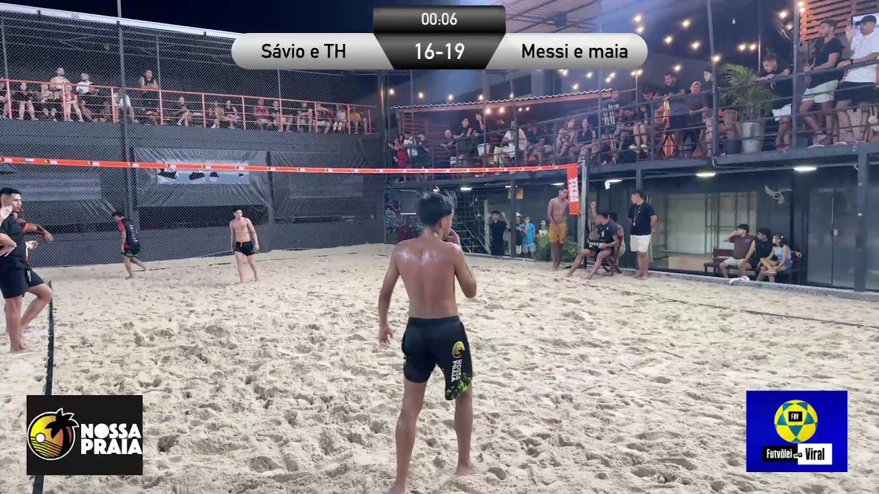 Futevôlei  Sávio e TH X maia e Messi