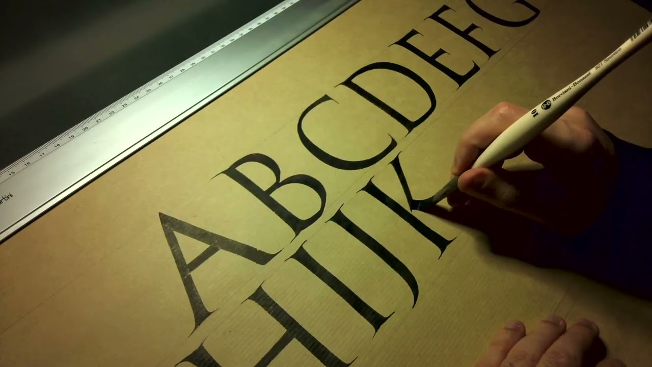 Brush Roman Alphabet - Andrea Russo - 4/11/25